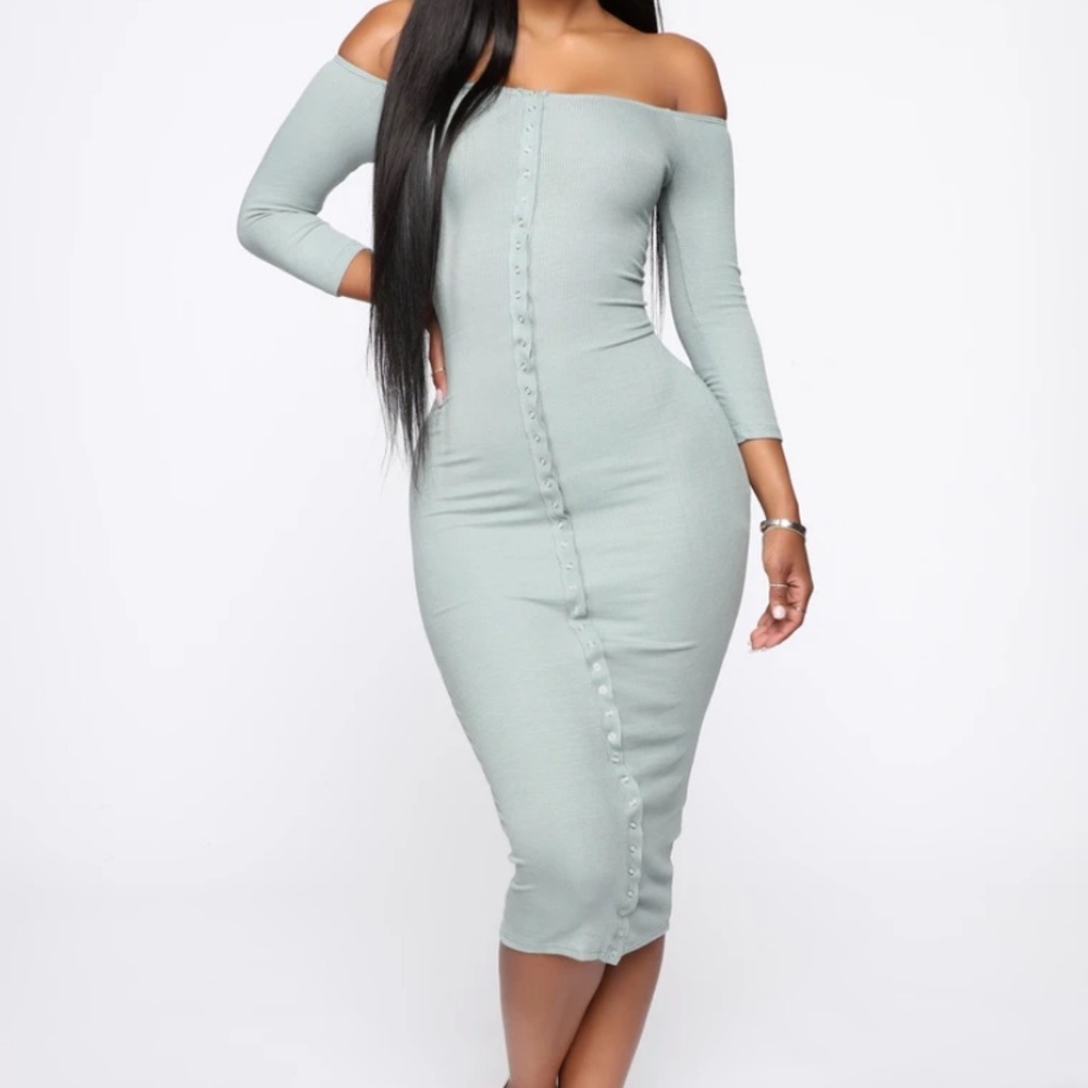 FASHIONOVA OFF SHOULDER PUPPY LOVE DRESS